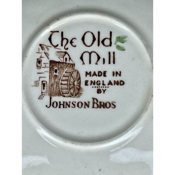 Vintage Johnson Brothers Staffordshire The Old Mill Tea Cup and Saucer Set - Picture 11 of 11